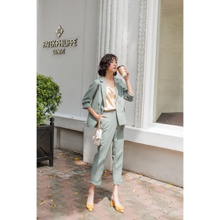 [HÀNG CÓ SẴN]Set vest nữ thiết kế Mosohali Akali trẻ trung năng động (Áo vest + Quần âu)