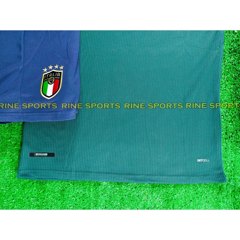 Bộ Áo bóng đá italia xanh lá mùa mới Euro 2022 hàng Thailand chuẩn thi đấu