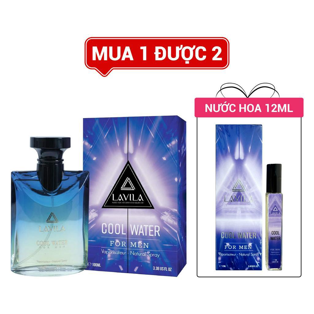 Nước hoa nam chính hãng LAVILA Cool Water phong cách nam tính, tươi mát, lôi cuốn 100ml