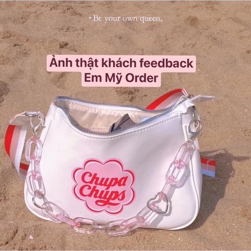 Túi đeo chéo dây xích kẹp nách Chupa Chups | BigBuy360 - bigbuy360.vn