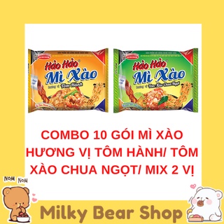 COMBO 10 GÓI MÌ XÀO HẢO HẢO VỊ TÔM HÀNH/TÔM XÀO CHUA NGỌT