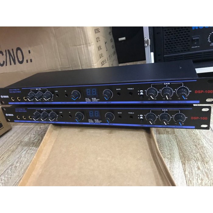Vang Số Chỉnh Cơ Karaoke Yamaha DSP100  - Vang chất lượng tốt , tặng 2 jack canon kết nối
