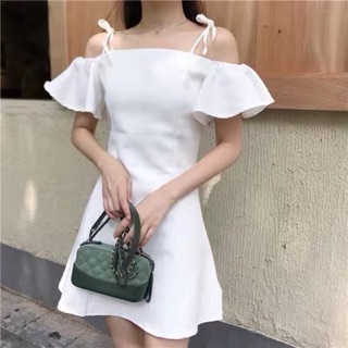 Váy trắng dây buộc nơ 🎀