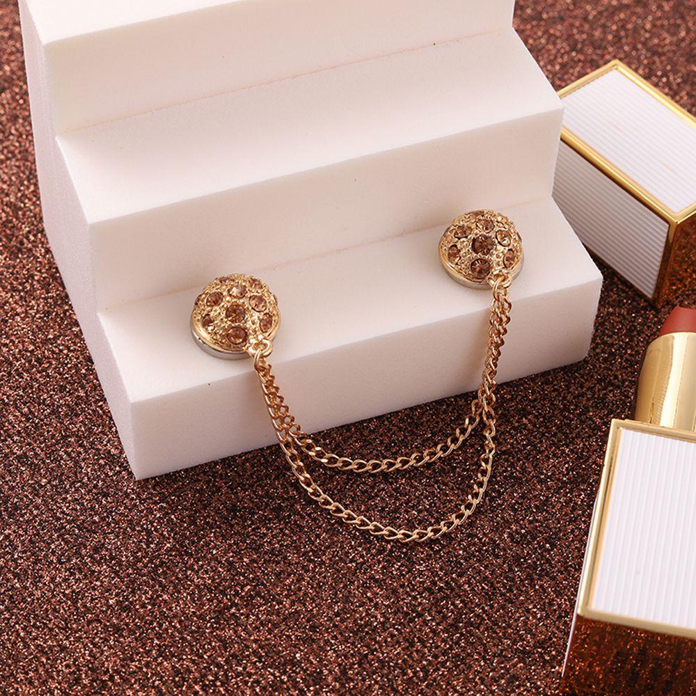 MXGOODS Trâm Cài Khăn Choàng Chống Trượt Đính Bóng Tròn Phối Tua Rua Phong Cách Vintage Cho Nữ