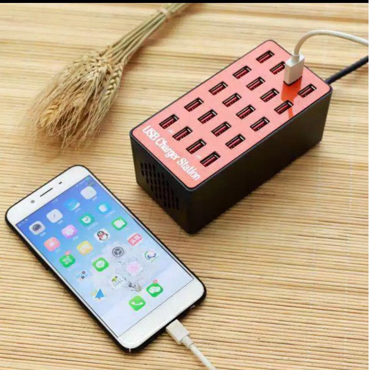 Ổ CẮM USB 20 cổng 80W đa năng dành cho ĐTDĐ & máy tính bảng