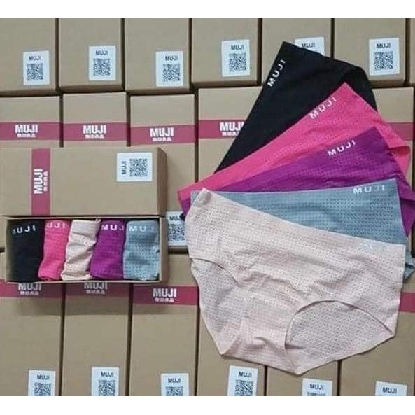 SET 5 quẩn lót nữ thông hơi Muji xuất Nhật cao cấp