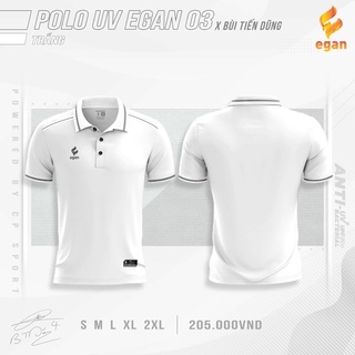 Áo thun nam Polo Egan chống tia UV cấp độ 2, Áo polo thể thao chính hãng, Áo phông cổ bẻ chạy bộ, cầu lông...