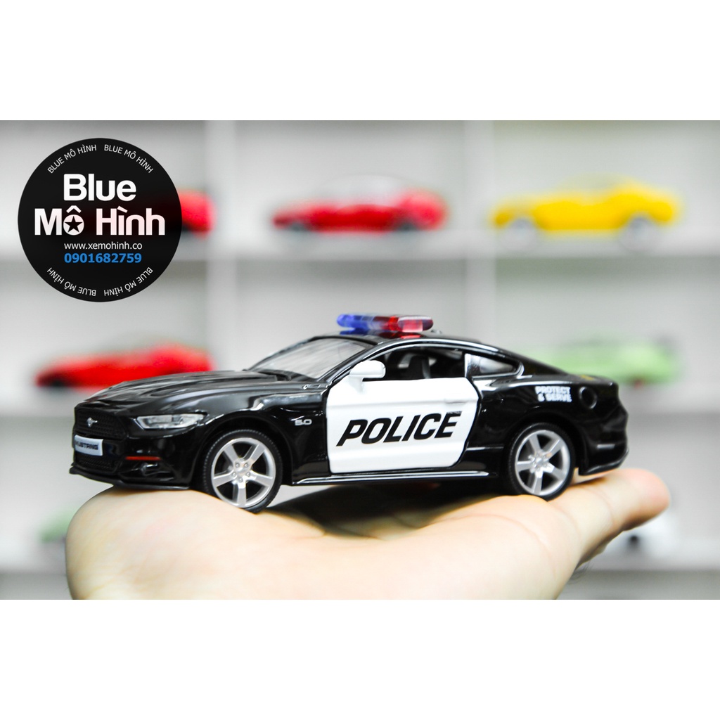 Blue mô hình | Mô hình xe cảnh sát Ford Mustang Police 1:36