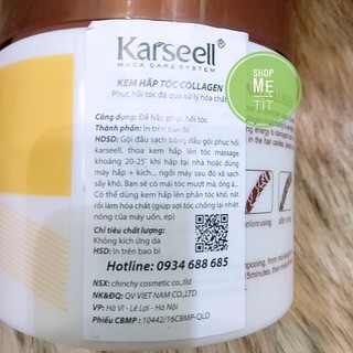 Dầu Hấp Tóc Collagen Karseell Maca Siêu Mềm Mượt Tóc 500ml