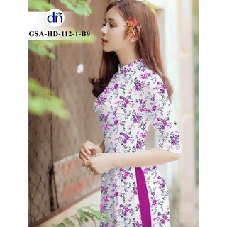 Vải áo dài hoa nhí