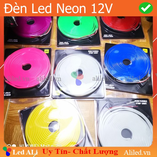 Đèn led Neon 12V cuộn 5m, Neon sign 12V