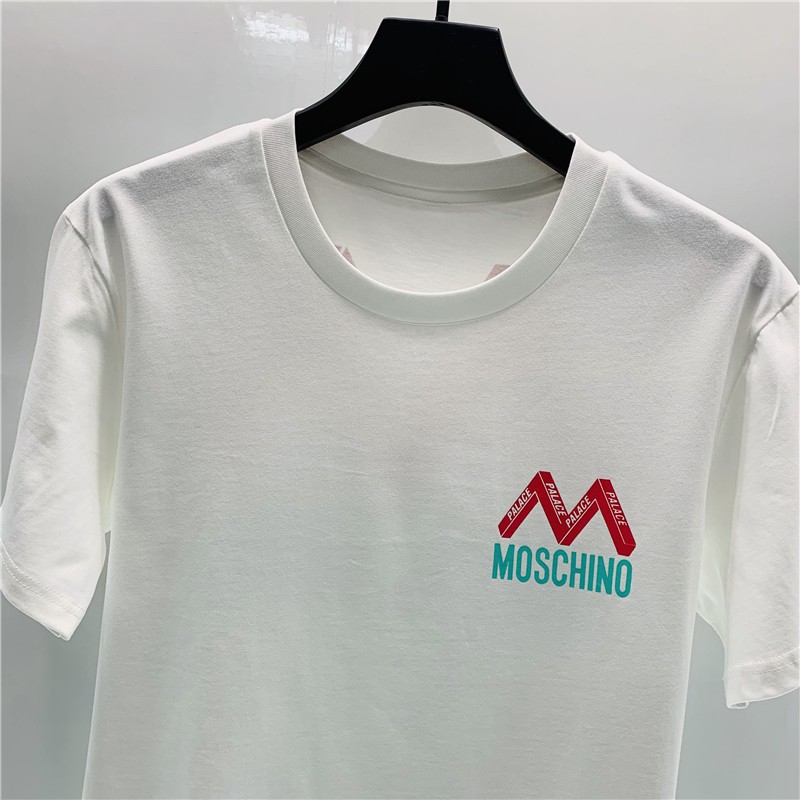 New top Mosc - * - Áo thun ngắn tay in logo chữ M tam giác lớn, kiểu dáng giống nhau cho nam và nữ