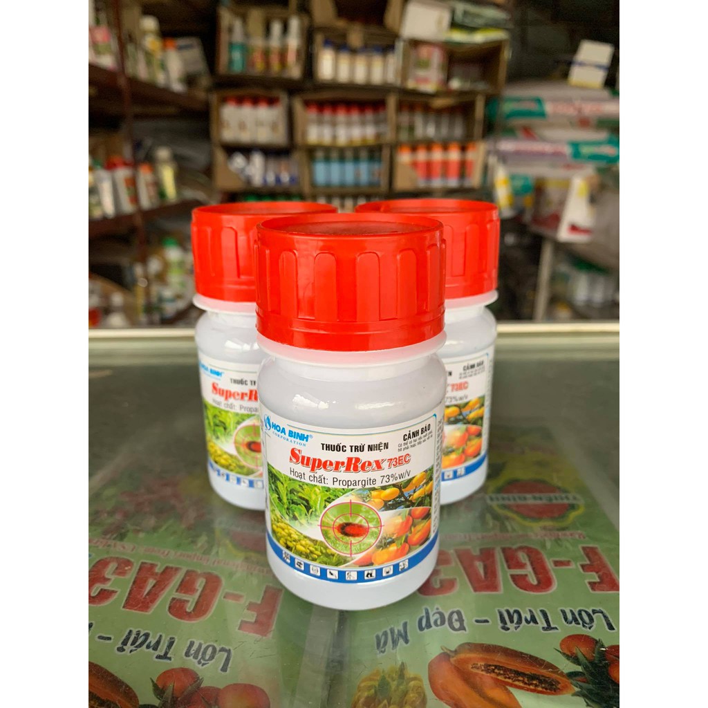 Đặc trị nhện đỏ, nhện trắng, nhện vàng trên cây trồng SuperRex 73ec 100ml