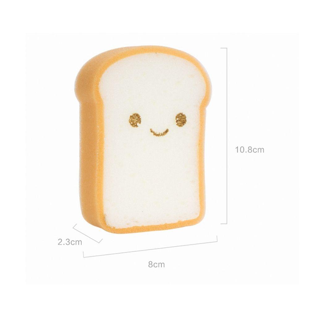 IVORY Miếng Bọt Biển Hai Mặt Hình Bánh Mì Dễ Thương Thấm Hút Nước Mạnh Dùng Để Rửa Chén Bát