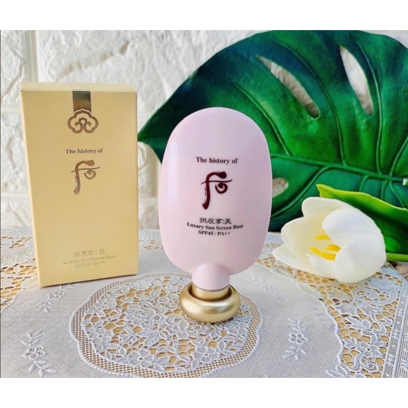 10 gói kem lót chống nắng trang điểm Whoo Essential Sun Base