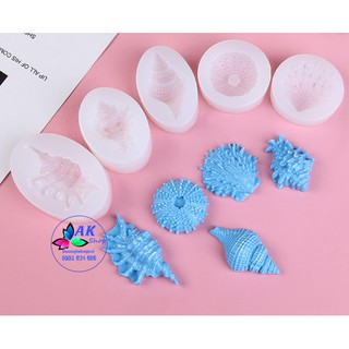 Khuôn sillicon ngao sò ốc hến