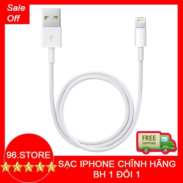 Dây usb sạc iphone xịn , Dây sạc ip dài 1m , cáp sạc ip nhanh cho iphone 5/6/7/8/X chính hãng độ bền cao