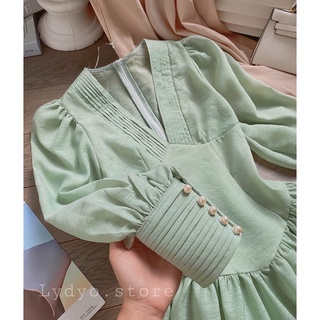 Váy tơ cúc ngọc tay