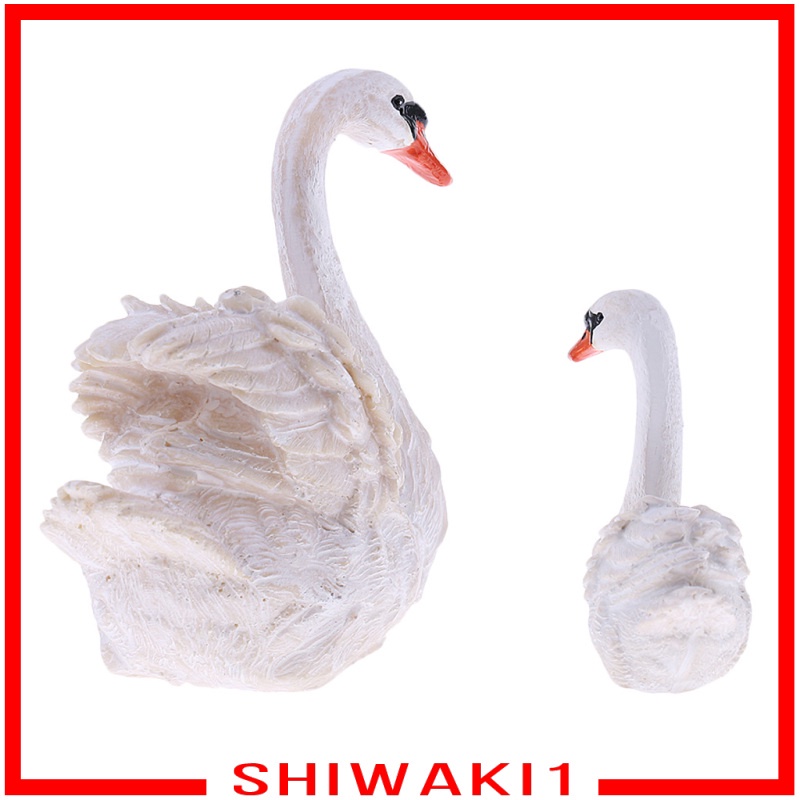 Tượng Thiên Nga Bằng Nhựa Resin Dễ Thương Trang Trí Sân Vườn