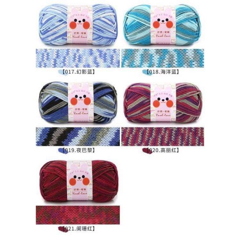 🍀 Len Yaoh Wool Màu Loang Ombre 🍀