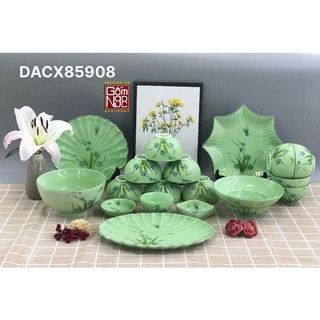 BỘ BÁT ĐĨA, BỘ ĐỒ ĂN GỐM SỨ BÁT TRÀNG