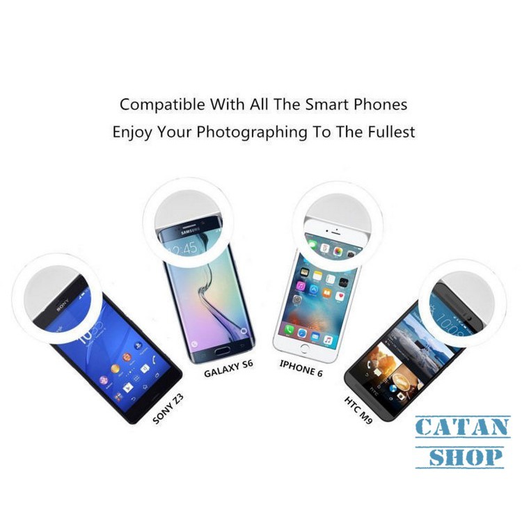 Đèn LED selfie trợ sáng pro chụp hình tự sướng ring light SLED-RK12 pin sạc | BigBuy360 - bigbuy360.vn