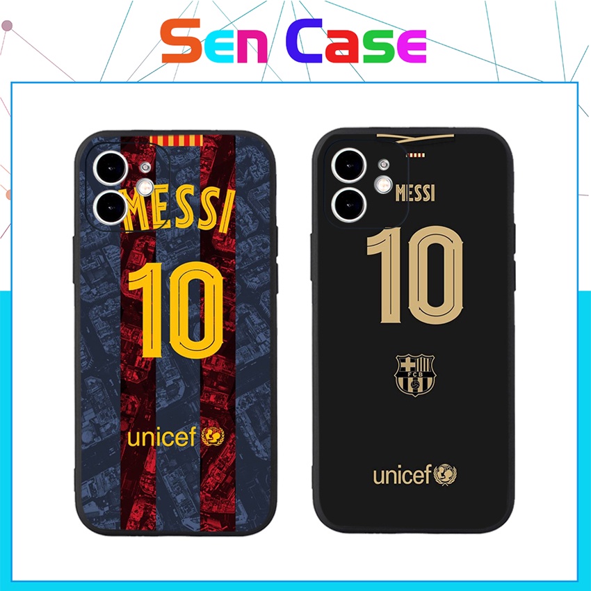 Ốp Lưng Iphone TPU Cạnh Vuông Leo Messi M10 BVC Iph6/6plus/6s/6splus/7/7plus/8/8plus/x/xs/11/12/pro/13/promax