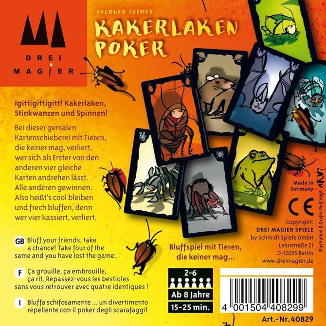 Thẻ Bài Boardgame KakerlakenPoker – Bài Nói Dối Trò chơi Vui Nhộn Hấp Dẫn