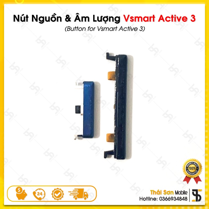 Nút Bấm Vsmart Active 3 - Bộ Phím Nguồn và Điều Chỉnh Âm Lượng (volume) Điện Thoại Vsmart Zin Bóc Máy