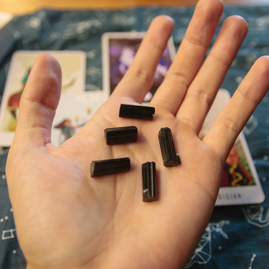 Vòng Black Tourmaline/ đá phong thủy