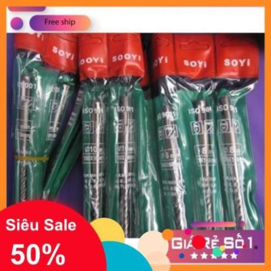 [ LOẠI TỐT ] Mũi khoan bê tông các loại từ mũi 6 đến mũi 16 dài 10cm và mũi xuyên tường 14 đến 16