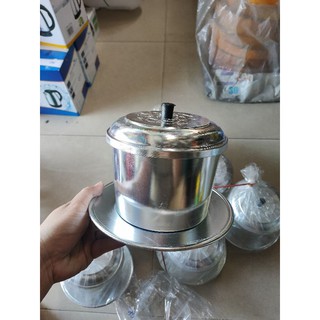 Phin cà phê nhôm cồ 1000ml hàng dày dành cho quán ( sức chứa  500g bột  cafe)