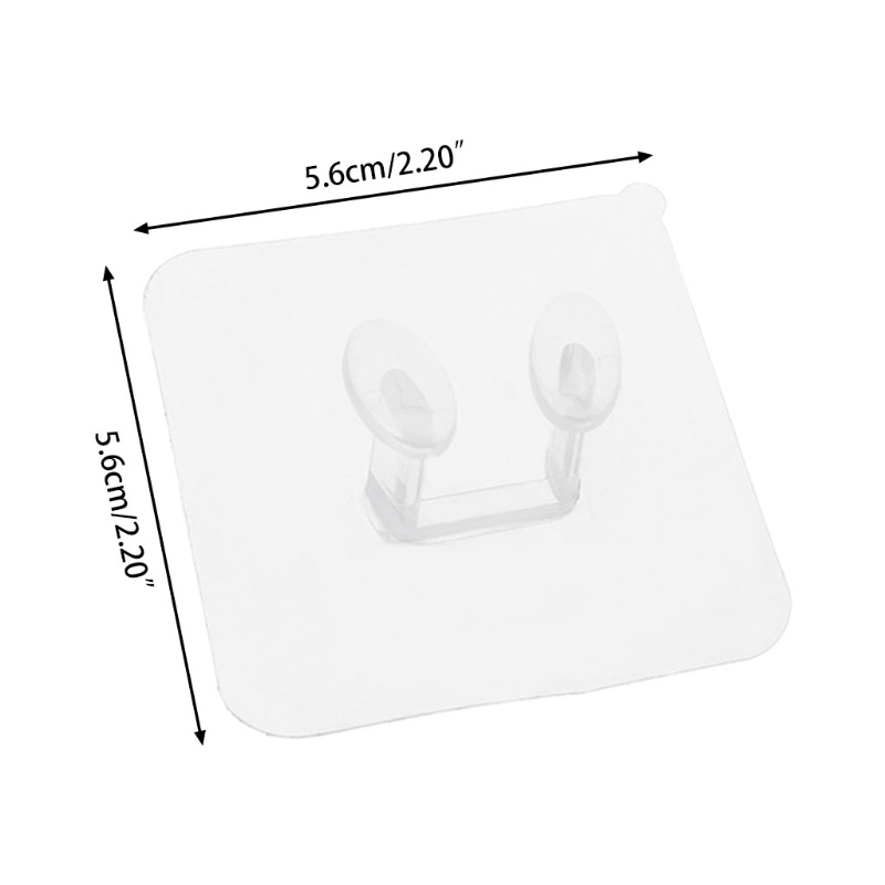 Giá đỡ phích cắm dán tường trong suốt tiện dụng