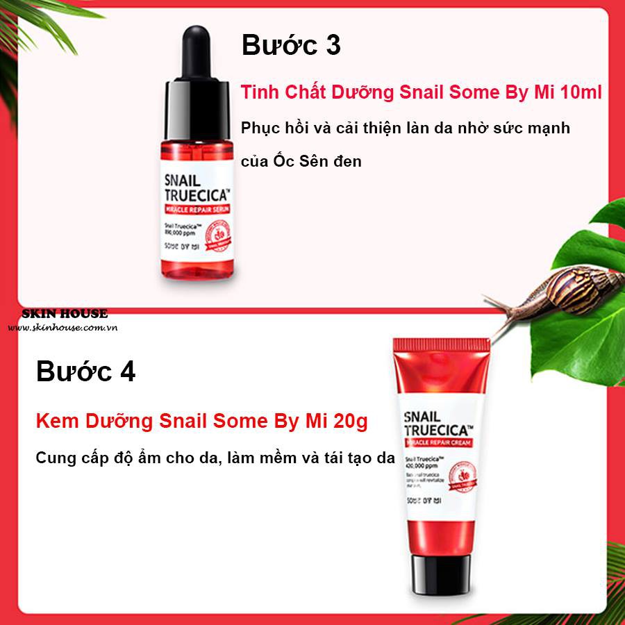 Bộ sản phẩm  Kit SOEM BY MI SNAIL TRUECICA MIRACLE REPAIR STARTER KIT