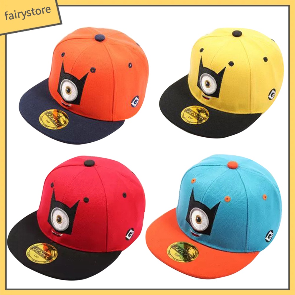 Mũ Snapback Hoạ Tiết Hoạt Hình Dễ Thương Cho Bé