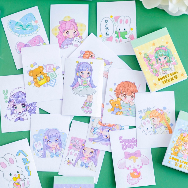 Bộ Sticker 24 Trang Hình Công Chúa Cổ Điển Sáng Tạo Trang Trí Sổ Tay