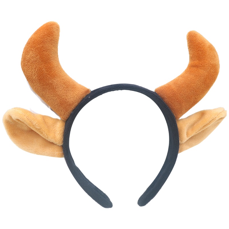 Băng Đô Cài Tóc Rửa Mặt Trang Điểm Rửa Mặt Hình Sừng Bò Ox Devil Hoạt Hình Vui Nhộn Mới Lạ xiangbao