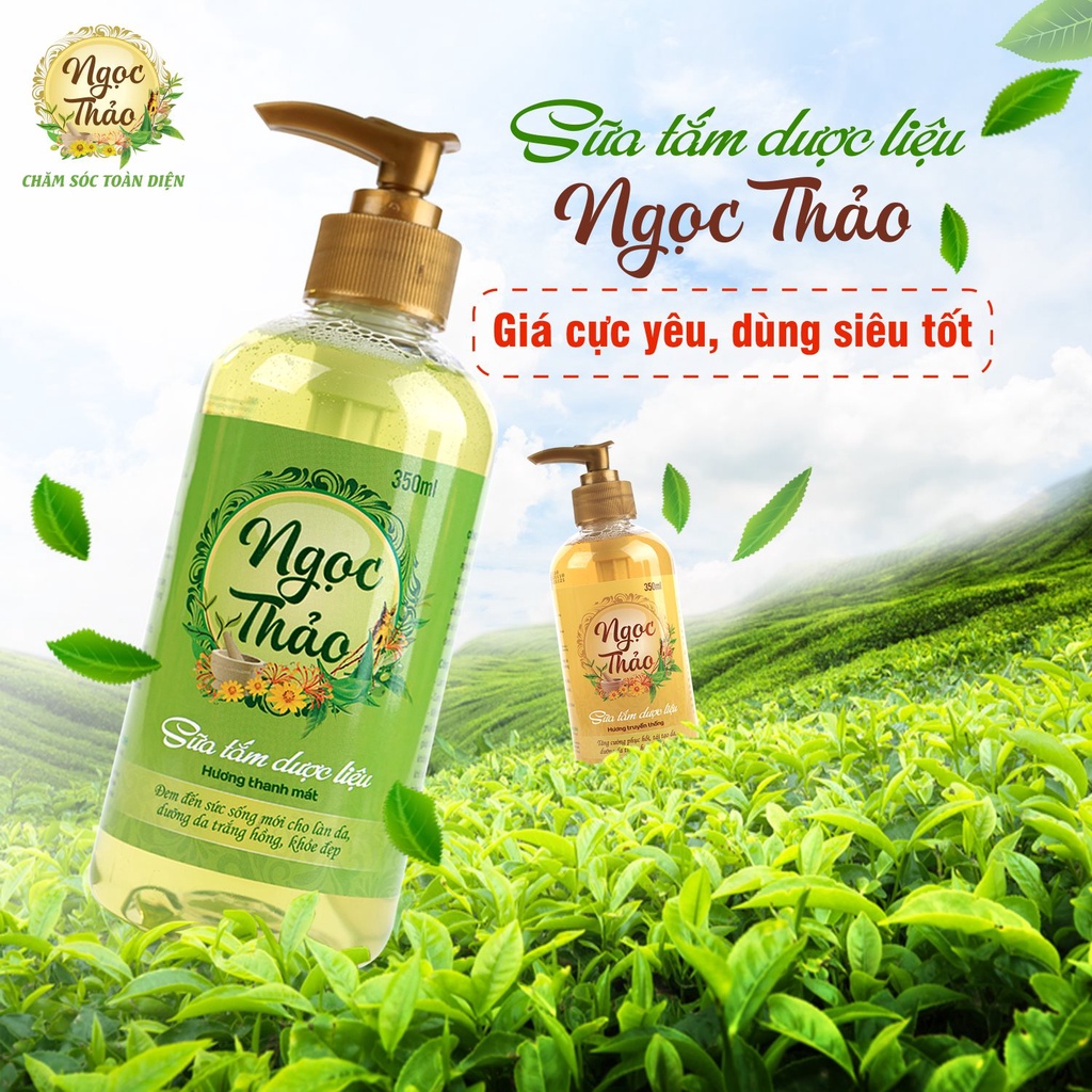 Sữa tắm Dược liệu Ngọc Thảo chai 350ml