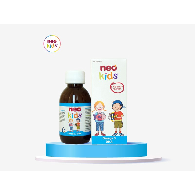 Siro Omega 3 DHA Neo Kids Chai 150ml - Hỗ Trợ Bổ Sung DHA Vitamin Cho Trẻ