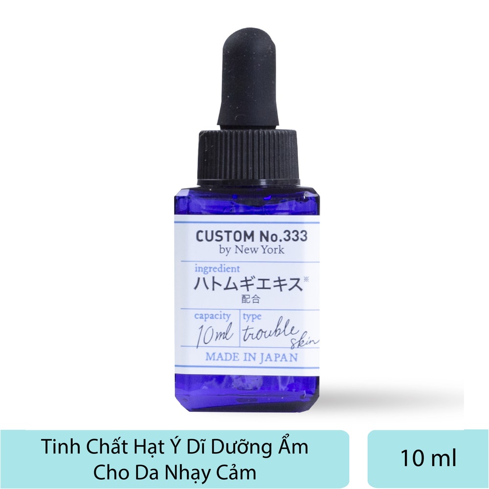 Tinh Chất Custom No.333 By New York Hạt Ý Dĩ Tăng Đề Kháng Cho Da Nhạy Cảm 10ml