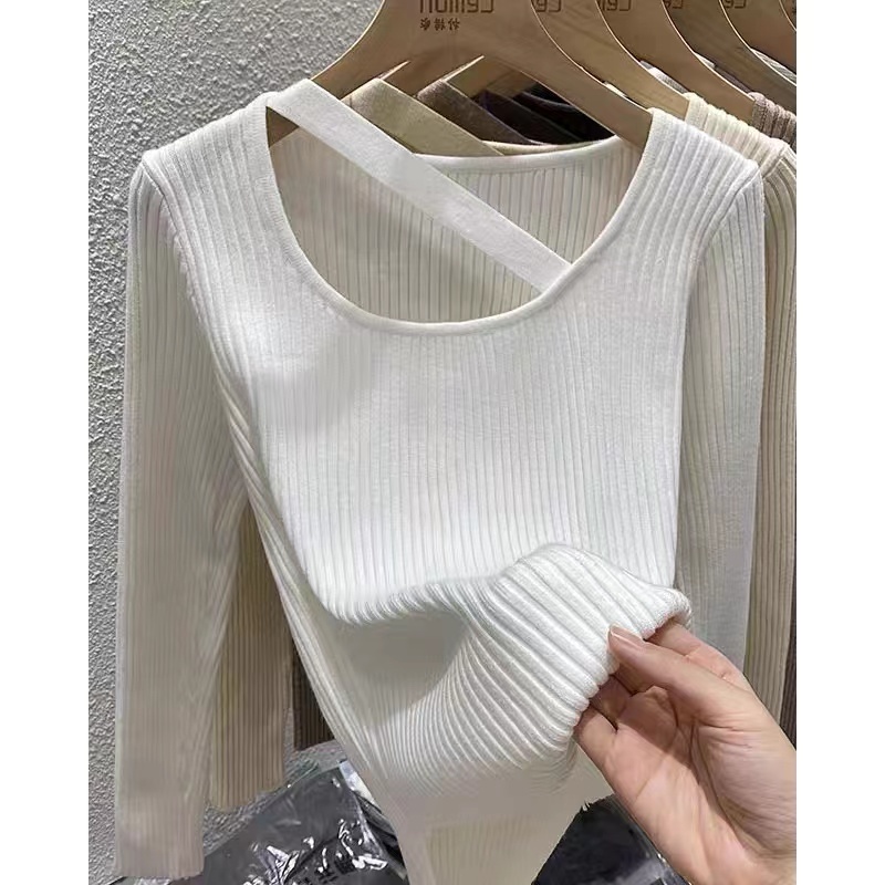 NRVP Áo Sweater Dệt Kim Dài Tay Thiết Kế Mới Thời Trang Theo Phong Cách Hàn Quốc Cho Nữ