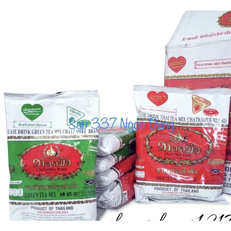 Trà thái xanh gói 200g / Trà thái đỏ gói 400g