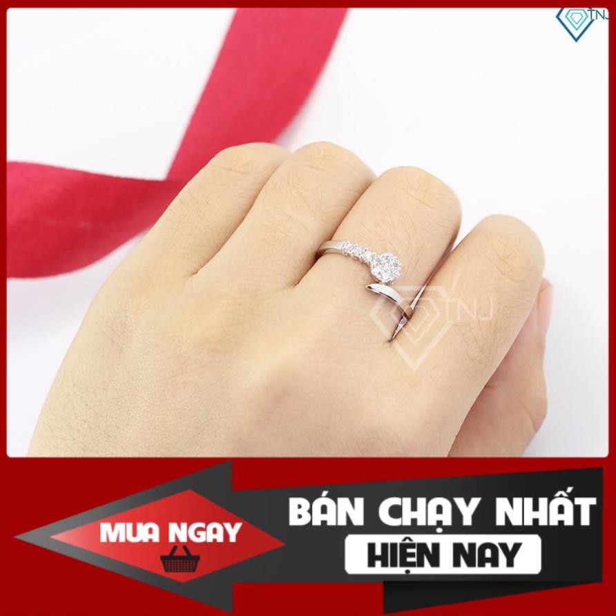 Nhẫn nữ bạc 925 đẹp đính đá giá rẻ NN0225 - Trang Sức TNJ