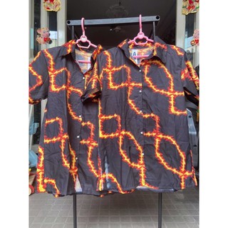 🔥 Áo sơ mi đen hình lửa cực chất ( kèm ảnh thật)🔥