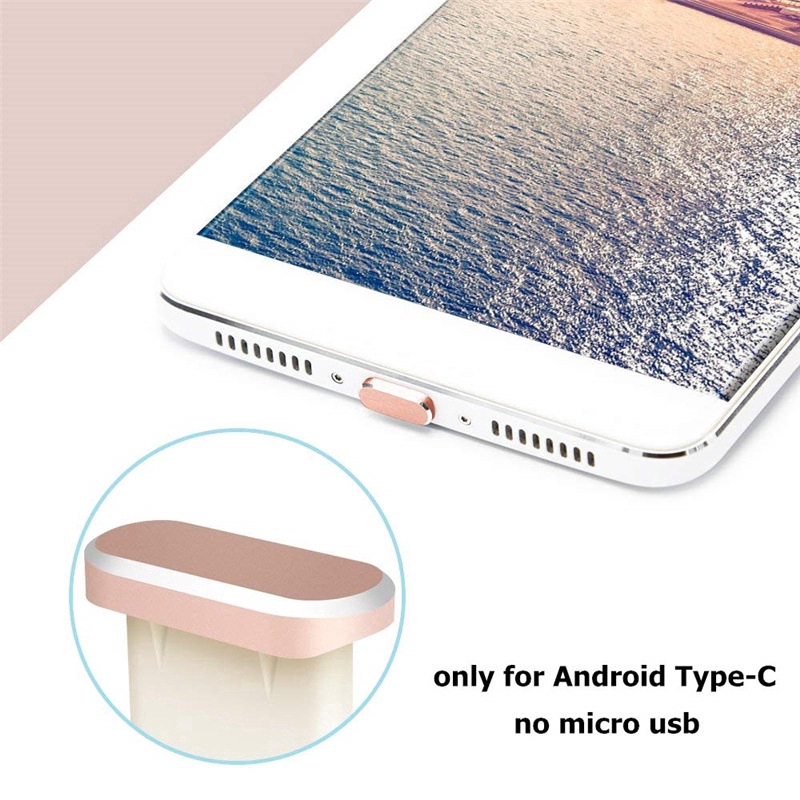 Cổng Sạc USB Type-C Và 3.5mm Chống Bụi Bằng Hợp Kim Cho Điện Thoại