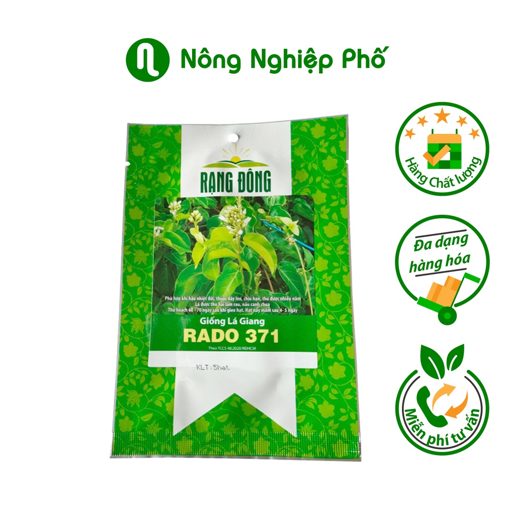 Hạt giống lá giang RADO 371 Rạng Đông - Gói 5 hạt