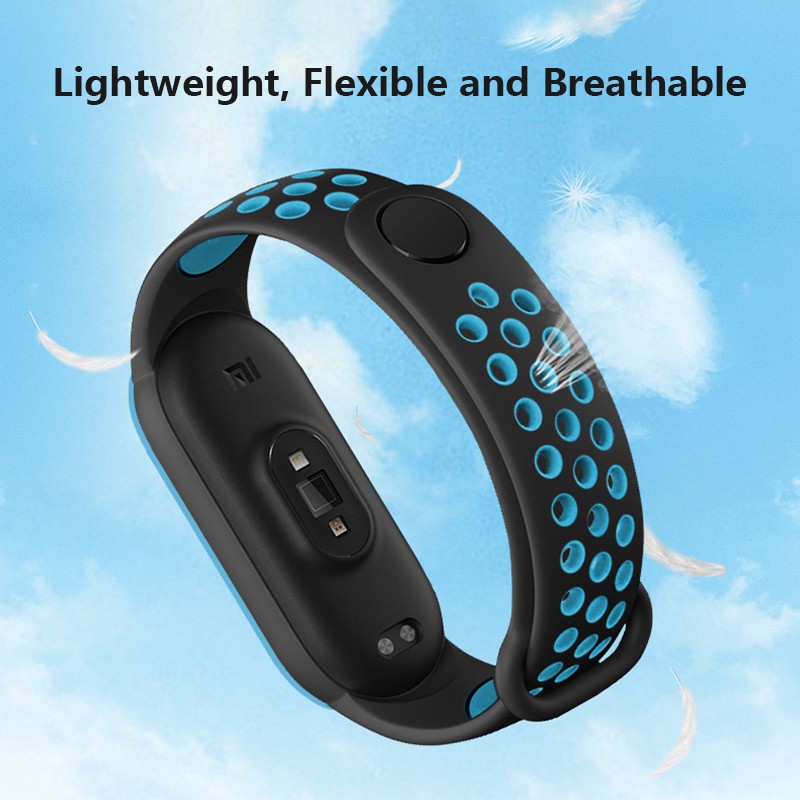 Dây đeo thay thế bằng silicon mềm chống mồ hôi cho Mi Band 5