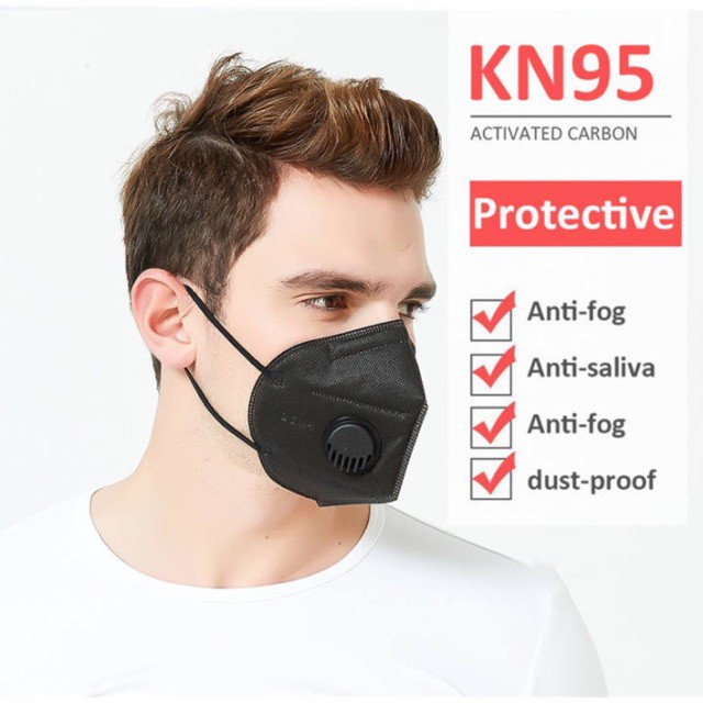 Khẩu trang N95 có van, 3d mask 5 lớp chống bụi mịnPM2.5 nhiều màu sắc chất lượng cao khẩu trang y tế kháng khuẩn