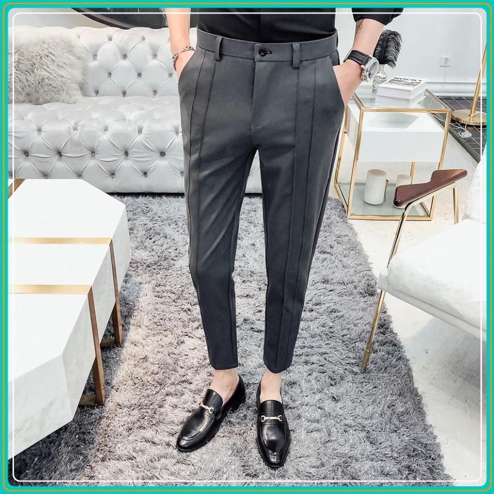 Quần tây - Quần âu nam cao cấp - Dáng côn trẻ trung, chất vải mềm mịn, dầy dặn, không xù, không nhăn | BigBuy360 - bigbuy360.vn