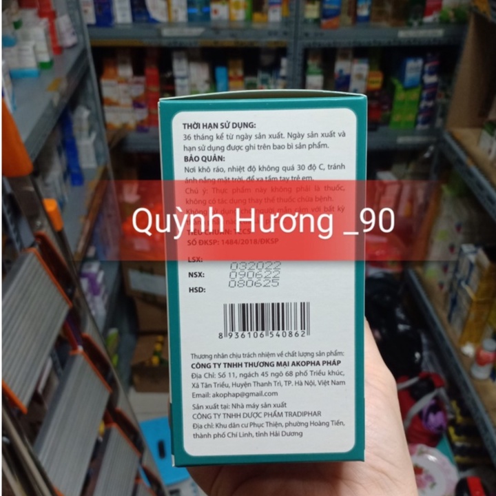 Viên uống Nano Calcium Complex hộp 100 viên giúp bổ sung vitamin D3 và Zinc cho cơ thể